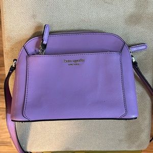 Kate Spade Cross Body Leather Purse in Purple